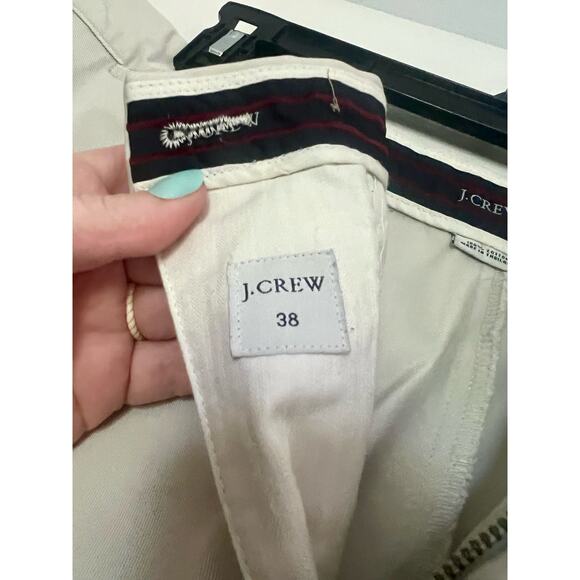 Men's J. Crew Classic Fit Cream Dress Pants with Pockets Size 38x34 - Picture 6 of 9